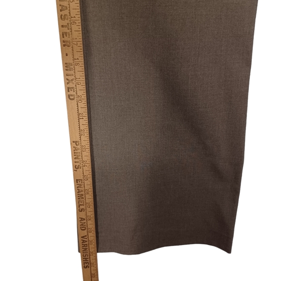 EXPRESS DESIGN STUDIO Brown Straight Leg Career Trouser Pants 2 X-Small - Picture 7 of 7